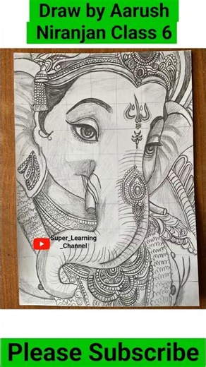 Ganesh Drawing ✨ Easy Drawing | Lord Ganesha Outline Tutorial | How to Draw Ganpati