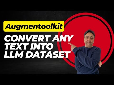 Convert Any Raw Text Into LLM Dataset Locally - Augmentoolkit