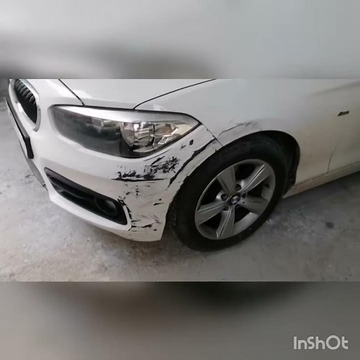 Réparation et peinture parchoc et aille avant BMW
