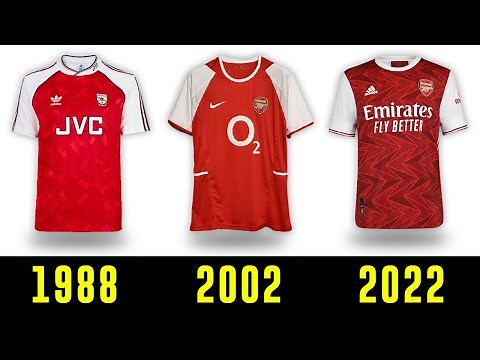 The Evolution of Arsenal Jersey 1869 - 2022 | Arsenal Kits History