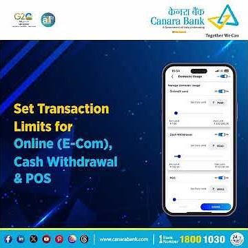 Now seamlessly manage your Credit Card with Canara ai1 app