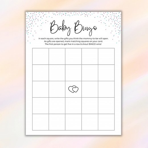 Baby Bingo Blank Shower Game Printable, Baby Shower Bingo Cards Template PDF, Bingo Baby Shower Activity Planner Download, Baby Gift Bingo - Etsy