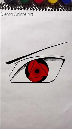 how to draw Itachi uchiha sharingan eyes #animedrawing #itachidrawing
