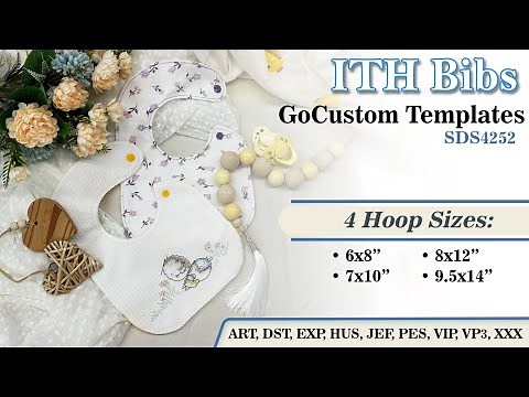 SDS4252 Go-Custom Baby Bibs in the Hoop