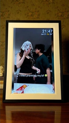Perfect gift for funny fiancee 😂❤️ #giftguide #couples #digitalphotoframe