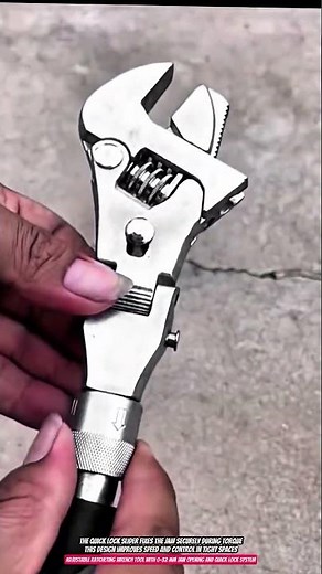 Adjustable Ratcheting Wrench Tool with 0–32 mm Jaw Opening and Quick Lock System