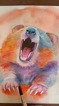 My wombat illustration (no talking, no music). #painting
