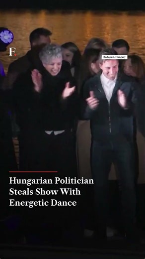 Hungarian Politician Steals Spotlight With Energetic Dance at Victory Event | N18G