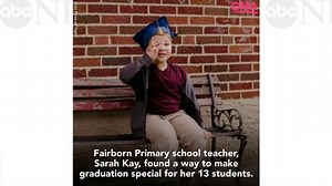 This preschool class celebrated graduation with individualized photo shoots