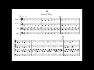 P. Glass - String Quartet N° 3 "Mishima" VI, played by Fabio G. Anastasi