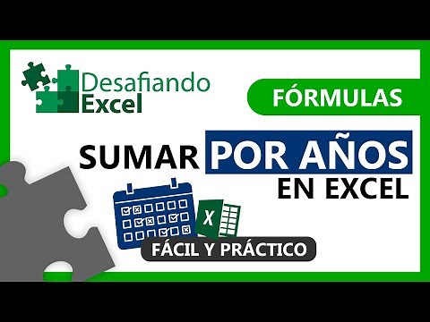Sumar POR AÑOS en Excel | Fórmulas de Excel #70