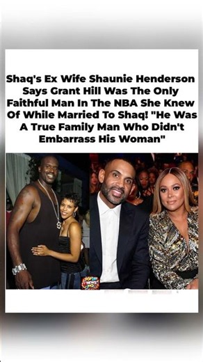 Shaq’s Ex-Wife Says Grant Hill Was the Only True Family Man in the NBA #shaq #nba #love #romance