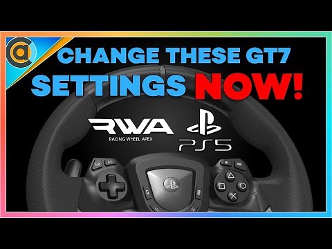 HOW TO adjust the settings on your Hori Racing Wheel Apex PS5. Sensitivity, Dead Zones, Pedals