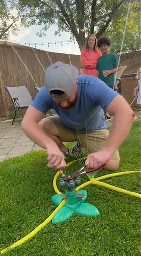 Sprinkler Explosion Backyard Chaos