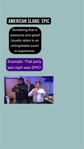That's so epic!! #englishslang #esl #englishteacher #englishspeaking #learnenglish