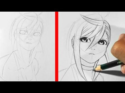 How to draw Momo Ayase From Dandadan step by step tutorial for beginners