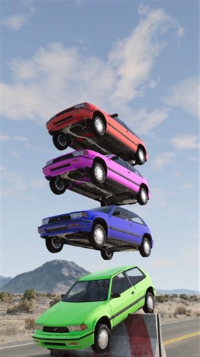Will it Balance? Car Tower vs Semi-Truck! 🚛