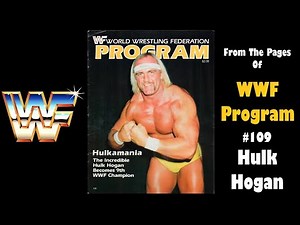 WWF Program #109 Hulk Hogan Cover