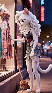 Cat fashion model #cat #shortvideo #animation #funny #movie #cute