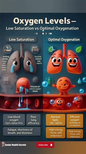 LOW OXYGEN vs OPTIMAL OXYGEN 😭💃 | SpO2 Below 90% vs 98% 🫁