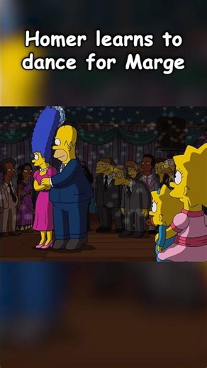 Homer learns to dance for Marge #thesimpsons #simpsons #funny #animation #funnycartoon