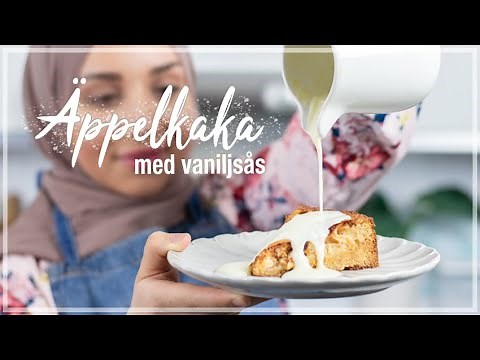 Äppelkaka med vaniljsås | Lär dig baka med Camilla Hamid