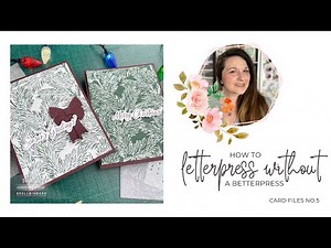 How to Deboss and Letterpress Without a Spellbinders BetterPress Platform | Press Plate Tutorial