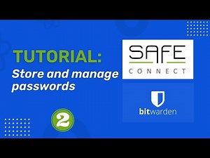 Store and manage passwords in Bitwarden