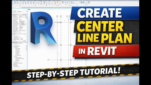 Center Line Plan in Revit (Step-by-Step Tutorial) | Ar. SHAIKH OMAIS