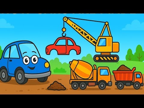Kids Learn Colors with Cute Cars | Fun Cartoon