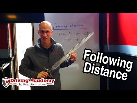 How to Calculate Following Distance in a CDL Vehicle! - Driving Academy