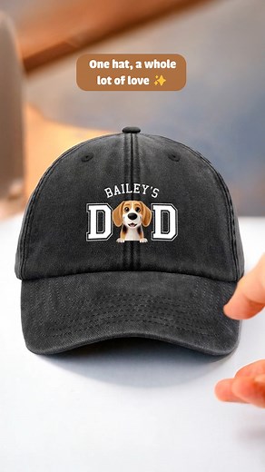 For dog dads, this personalized custom vintage baseball cap celebrates furry family with custom dog breed where pride shines 梨 US & International shipping ✈️ #pawfecthouse #personalized #gifts #dogdad #petlovers #baseballcap | The Pawfect House - Pet Lovers Gift | Facebook