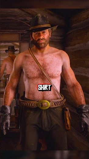How to Remove Arthur’s Shirt in Red Dead Redemption 2 #shorts