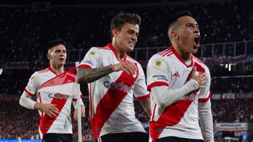 El grito de gol de Esequiel Barco contra los hinchas de River que llamó la atención en el Monumental
