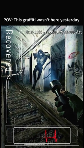 SCP-1155: This graffiti wasn't here yesterday... [BODYCAM] #Shorts