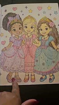 Little Princesses Coloring Book #animation #drawing #coloringadventure