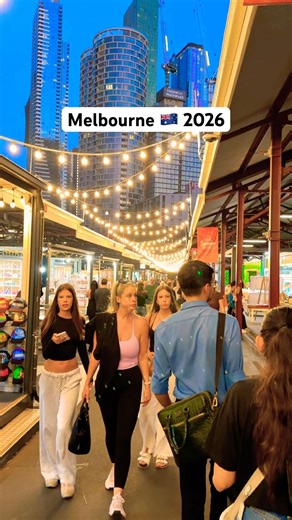 Melbourne Summer Night Market 2026, Queen Victoria Market #beautifulcity #cityview #travelmelbourne