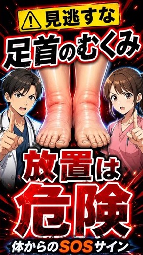 【放置は危険？足首のむくみが教えてくれる原因と正しい対策法】◯