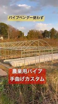 Hand-bending jig grape rain shelter 3m width #grapes #cultivation #rain shelter #grape trellis #g...