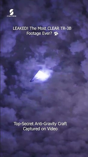 TR-3B Black Manta: Secret Triangular UFO Exposed in Clear Footage #shorts #space #starextreme