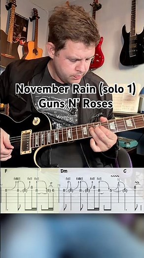 November Rain (solo 1) by Guns N’ Roses with tab