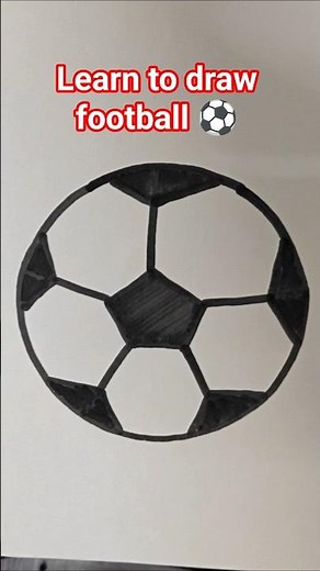 How to Draw a Football Step by Step | Easy Football Drawing for Kids | Artika by Sonika