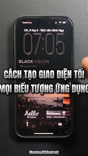 Tạo Biểu Tượng Chế Độ Tối Trên iPhone #ios26 #meohayios #meohayiphone #chedotoiios #congnghe