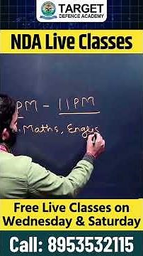 Free Live Classes for NDA 1 2026 Exam | NDA Exam Preparation 2026 | Best NDA Coaching in India