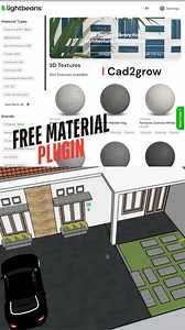 2.6K reactions · 786 shares | Boost your Sketchup game with this free high-quality material plugin! #sketchup #cad2grow | Tutorial Cad2grow 001 | Facebook