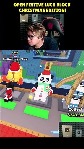 OPEN FESTIVE LUCK BLOCK CHRISTMAS EDITION IN STEAL A BRAINROTS