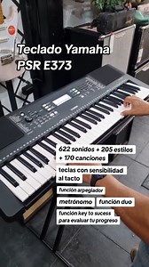 98K views · 1.2K reactions | Descubre el mundo de posibilidades que te brindan las funciones del Yamaha PSR E373  Gracias al maestro Karl Lombardi por compartir su talento 落 #musicosperuanos #musicstore #casamusicalperu #tecladosyamaha #instrumentosmusicales #aestheticinstrumentals | Piano melodico desde cero /cursos | Facebook
