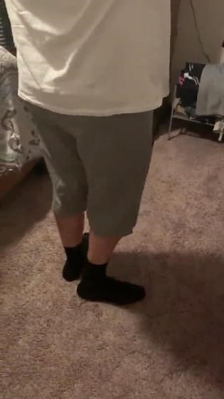 Mens Elastic Waist Drawstring Shorts with Zipper Pockets 