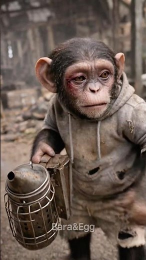 The Baby Chimp Sacrificed Everything for the White Rhino… #rescue #animals #animalstory #chimp