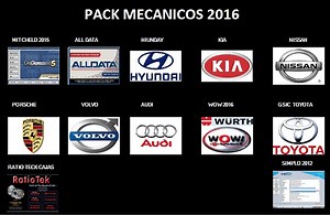 Pack Mecánicos 2016 12 Programas de Mecánica Automotriz